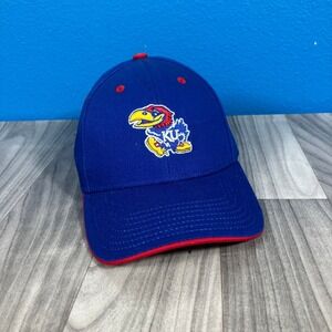 Kansas Jayhawks Hat Fan Favorite Kids Adjustable Blue Red NCAA